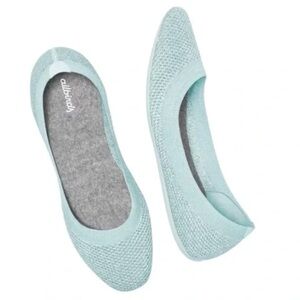 Allbirds Women's Tree Breezers - Pale Blue Knit Ballet Flats